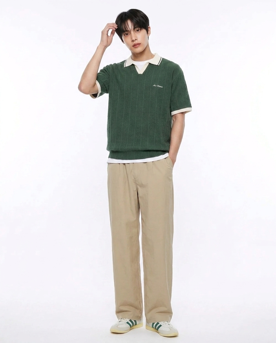 쿨링 세미와이드팬츠_샌드베이지 [총장 118cm]