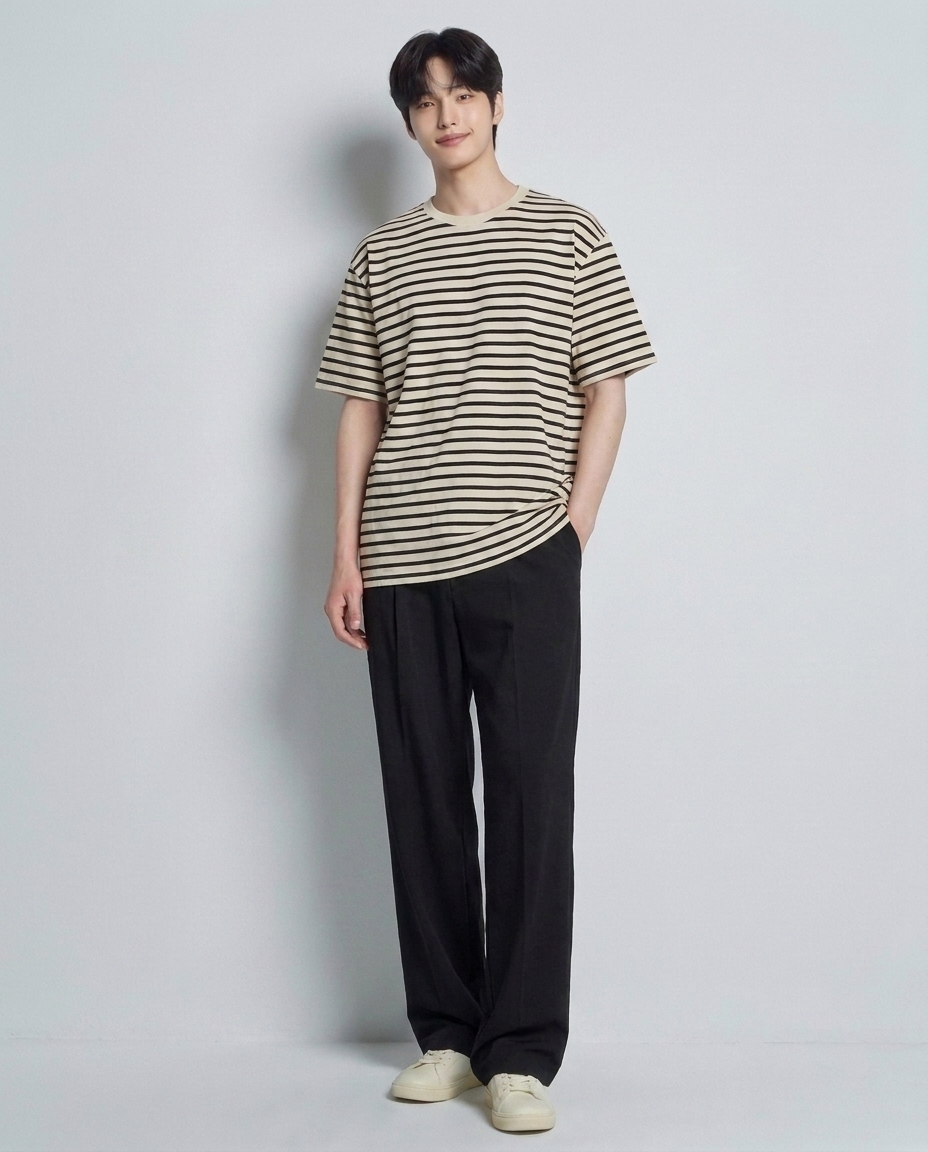 와이드 스웻 쿨팬츠_블랙 [총장 120cm]