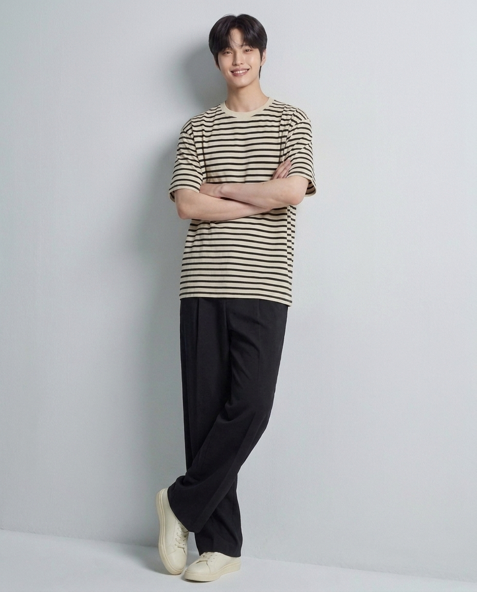 와이드 스웻 쿨팬츠_블랙 [총장 120cm]