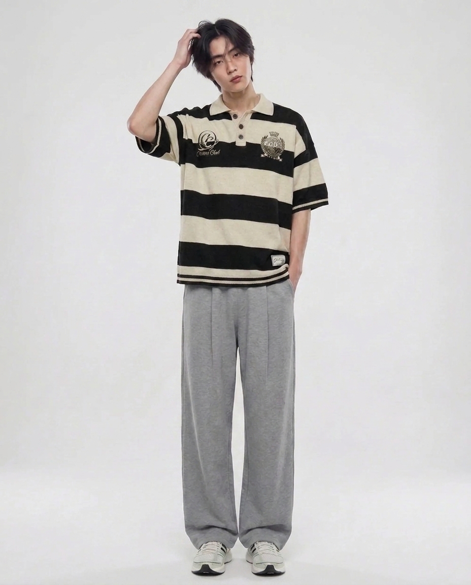 와이드 스웻 쿨팬츠_멜란그레이 [총장 120cm]
