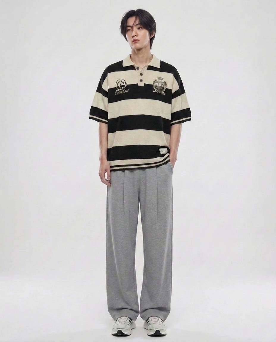 와이드 스웻 쿨팬츠_멜란그레이 [총장 120cm]