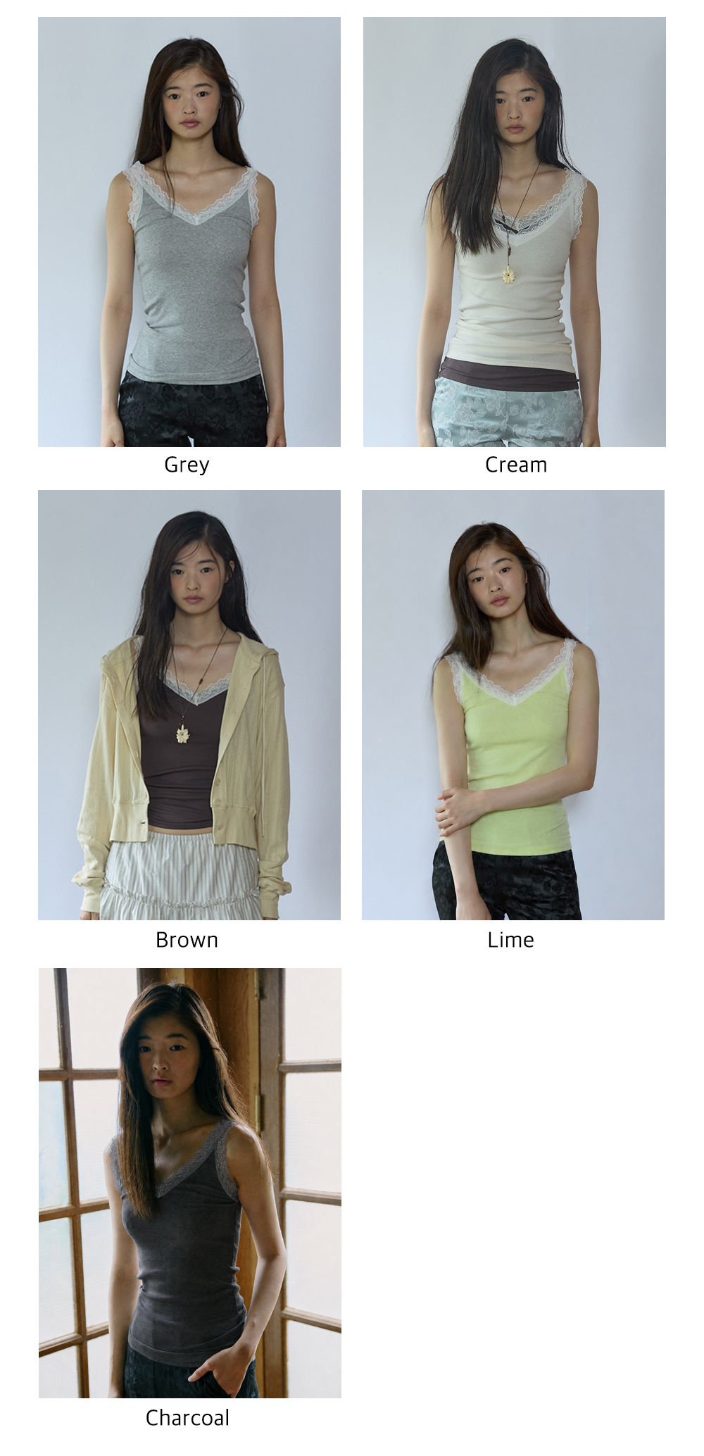 Rosy Rib Sleeveless (4color)