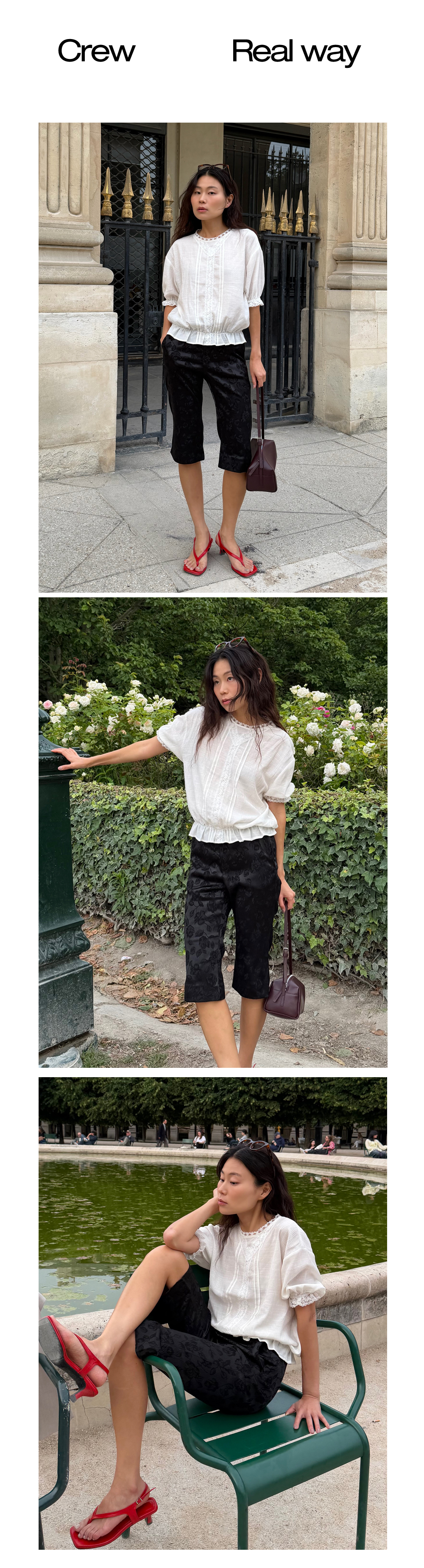 Jacquard Capri Pants_Black