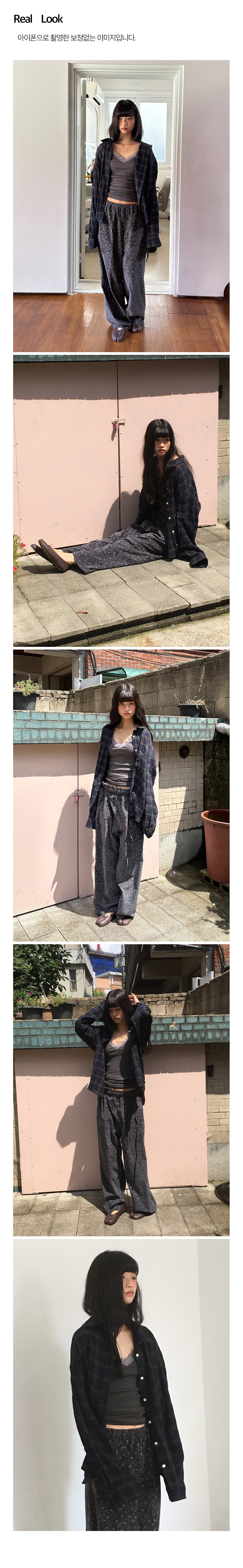 Hazy Check Shirt_Navy