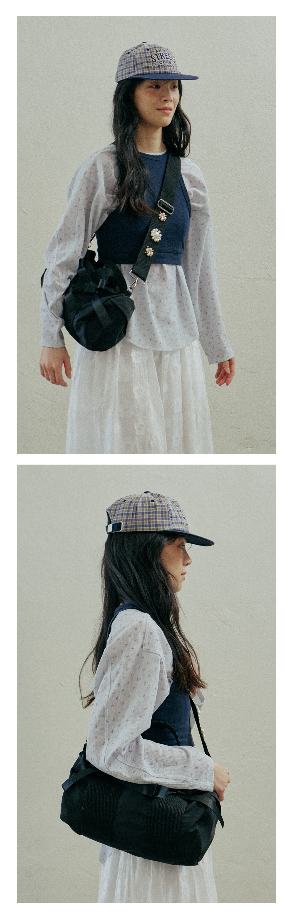Pearl Stud Ribbon Bag_Black : HOKUSPOKUS (호쿠스포쿠스)