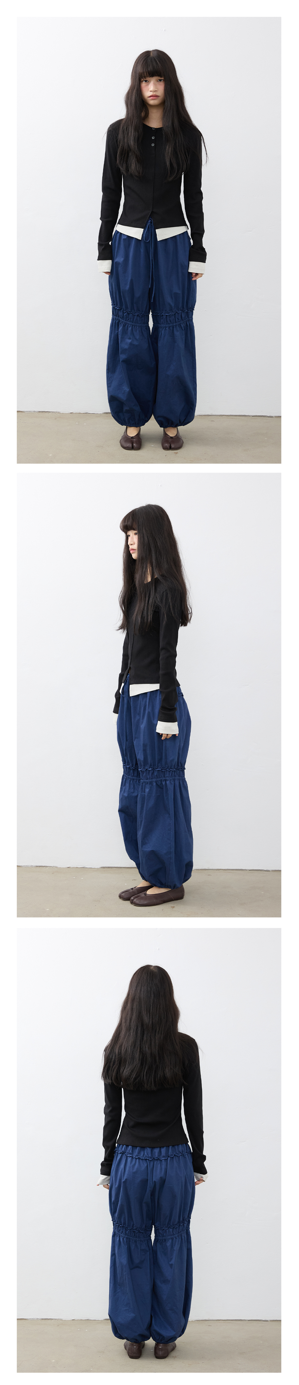 Under Layer Henley-Neck Tee_Black