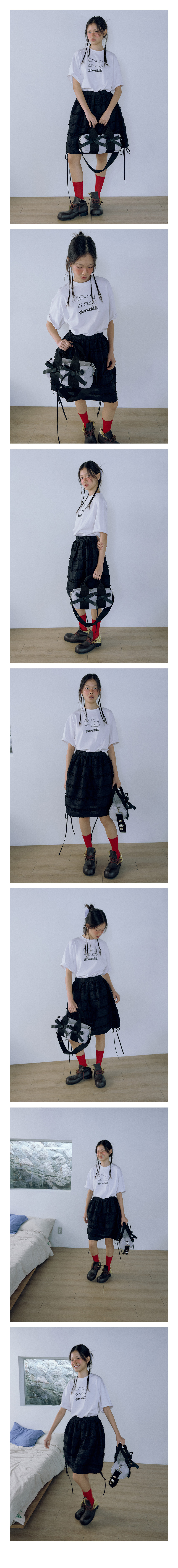 Pearl Stud Ribbon Bag_Grey : HOKUSPOKUS (호쿠스포쿠스)