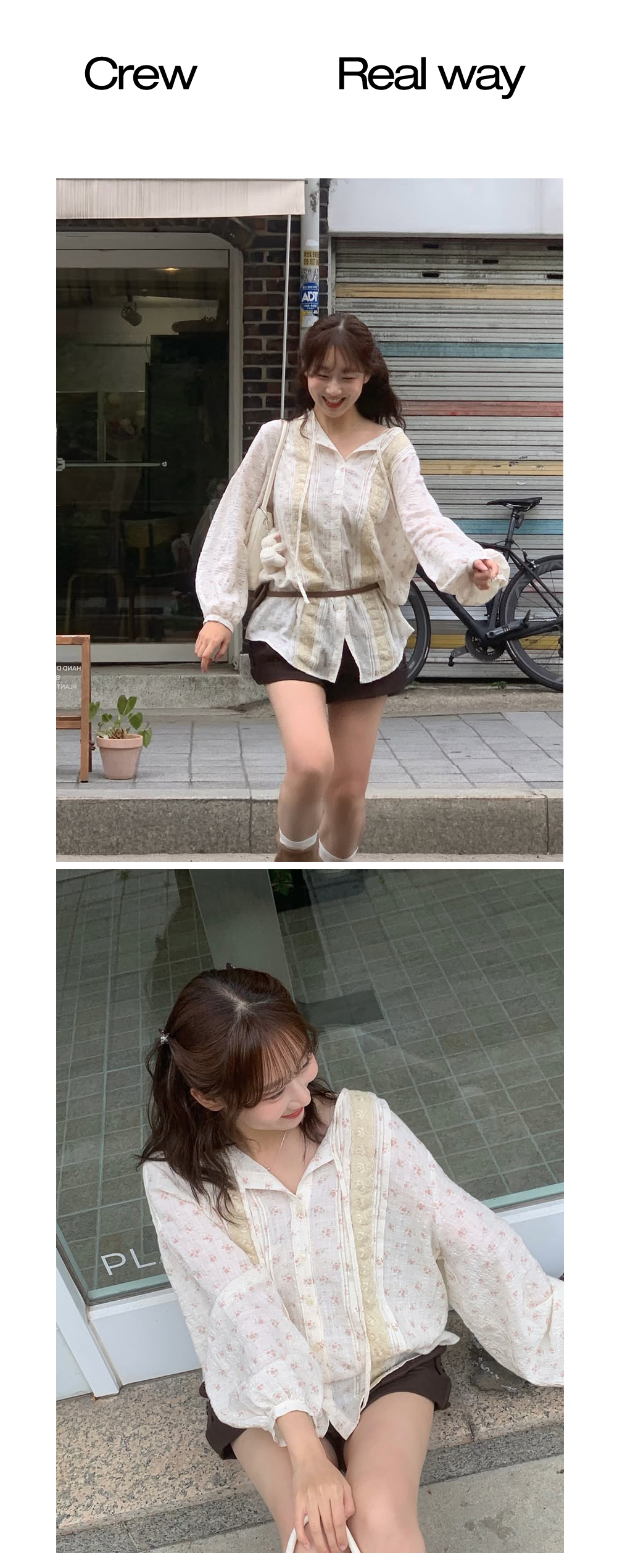 Flower Sunveil Blouse_Ivory