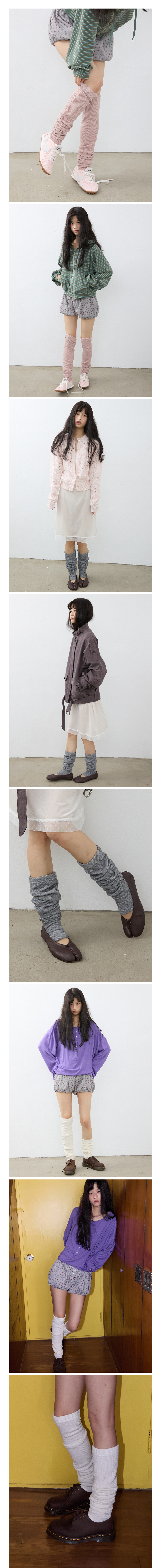 Slouchy Rib Leg Warmers (3color)