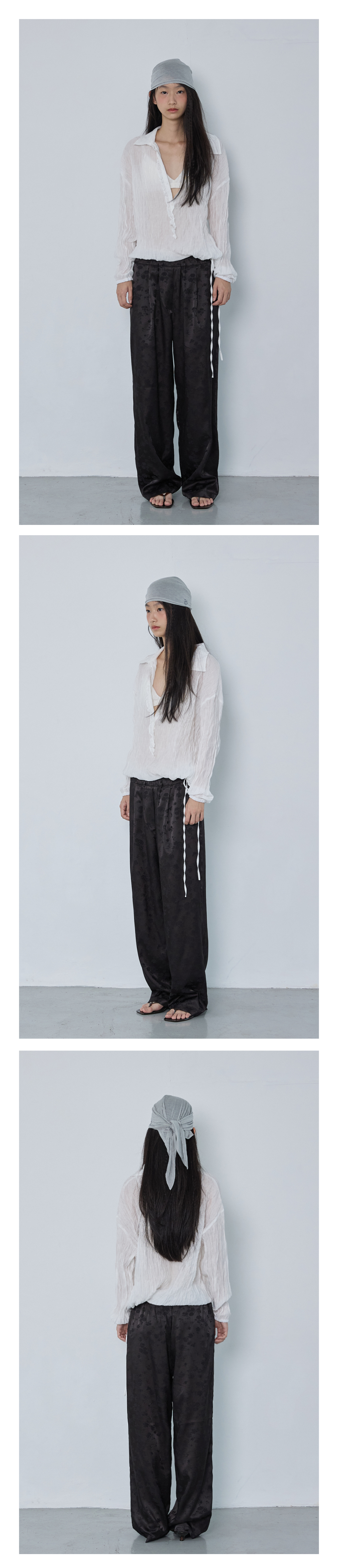 Jacquard Lounge Pants_Black