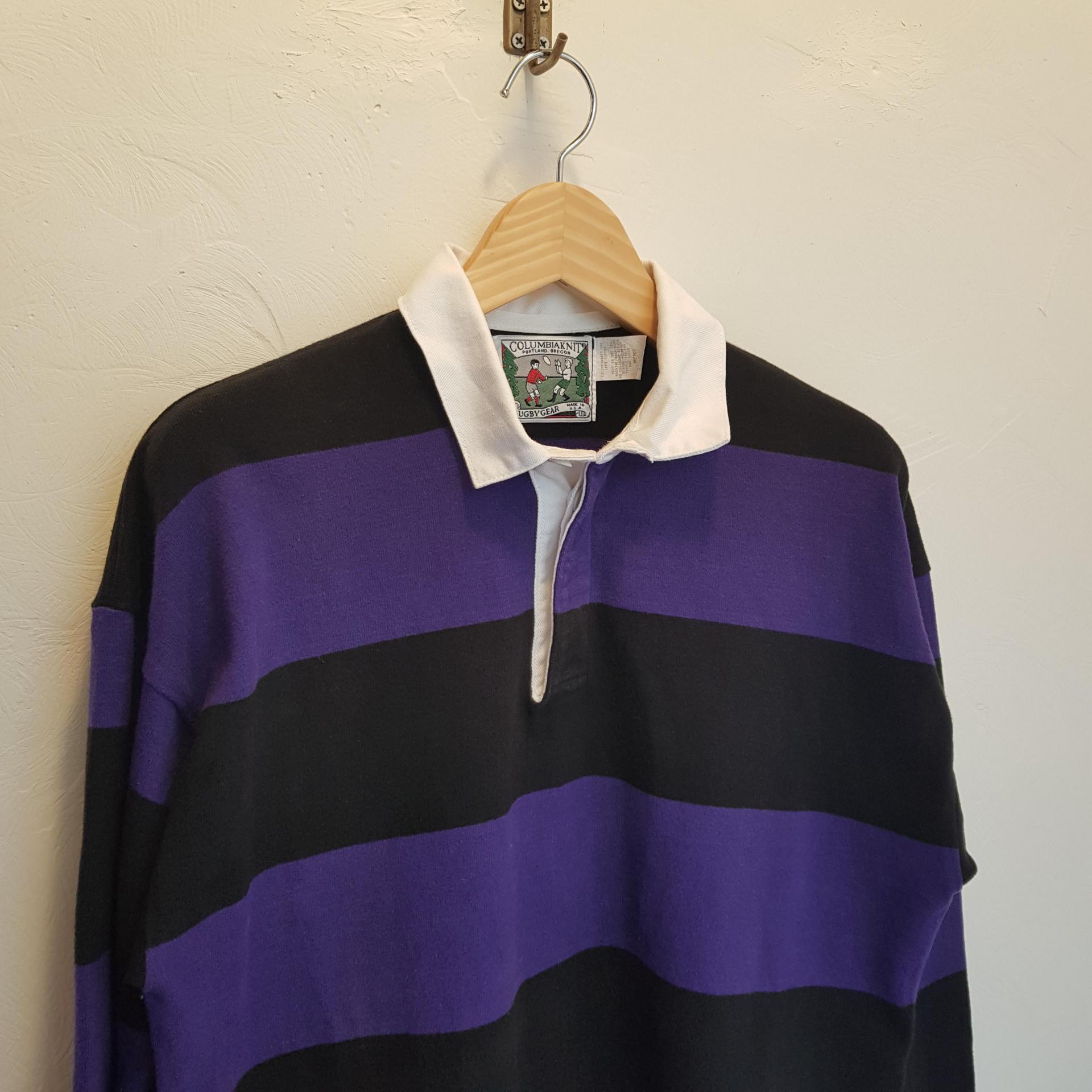 Columbia knit Rugby Shirt 커넥티드도어 connected door