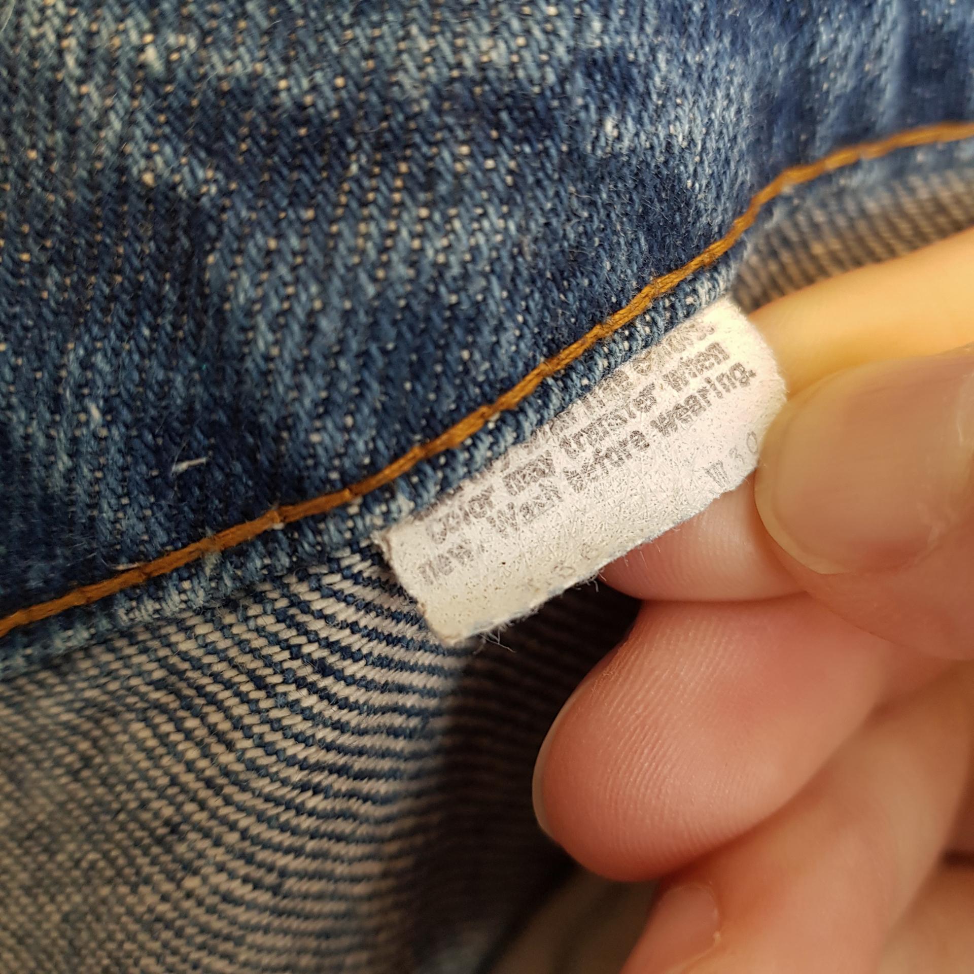 80s USA Levis 40509-0215 Straight Indigo blue Orangetab (34-35)