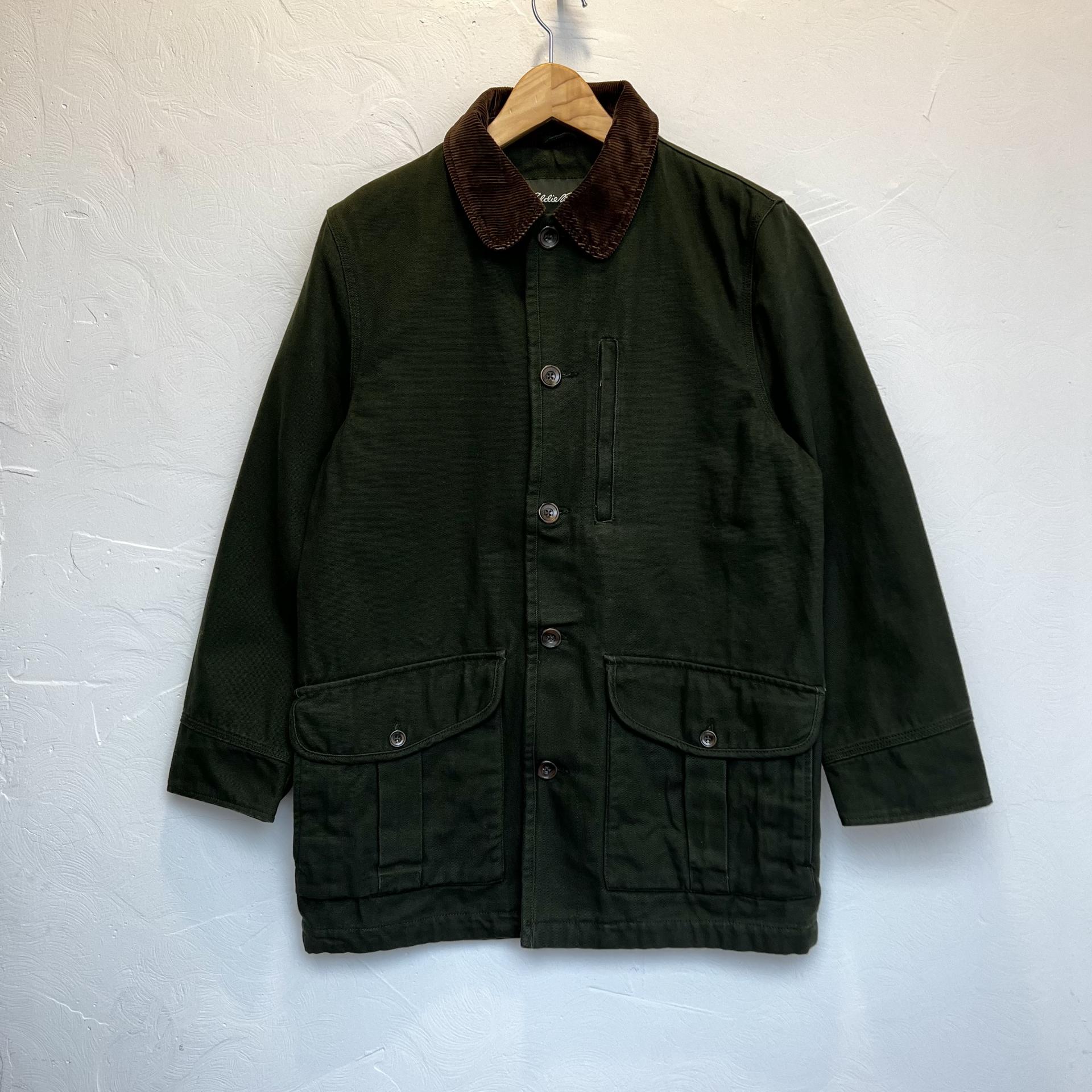 Eddie Bauer Hunting Jacket, Men's XL cotton green type Vintage Second Hand