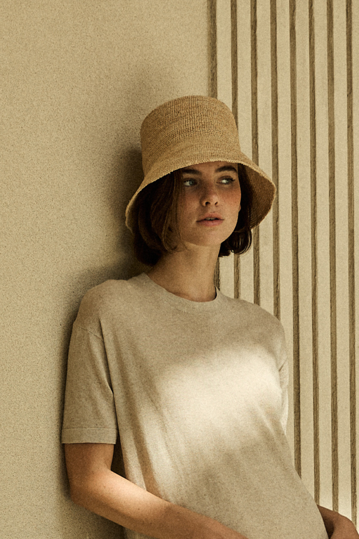 [PRE-Sales] Raffia Soft Bucket Hat _ Natural Beige