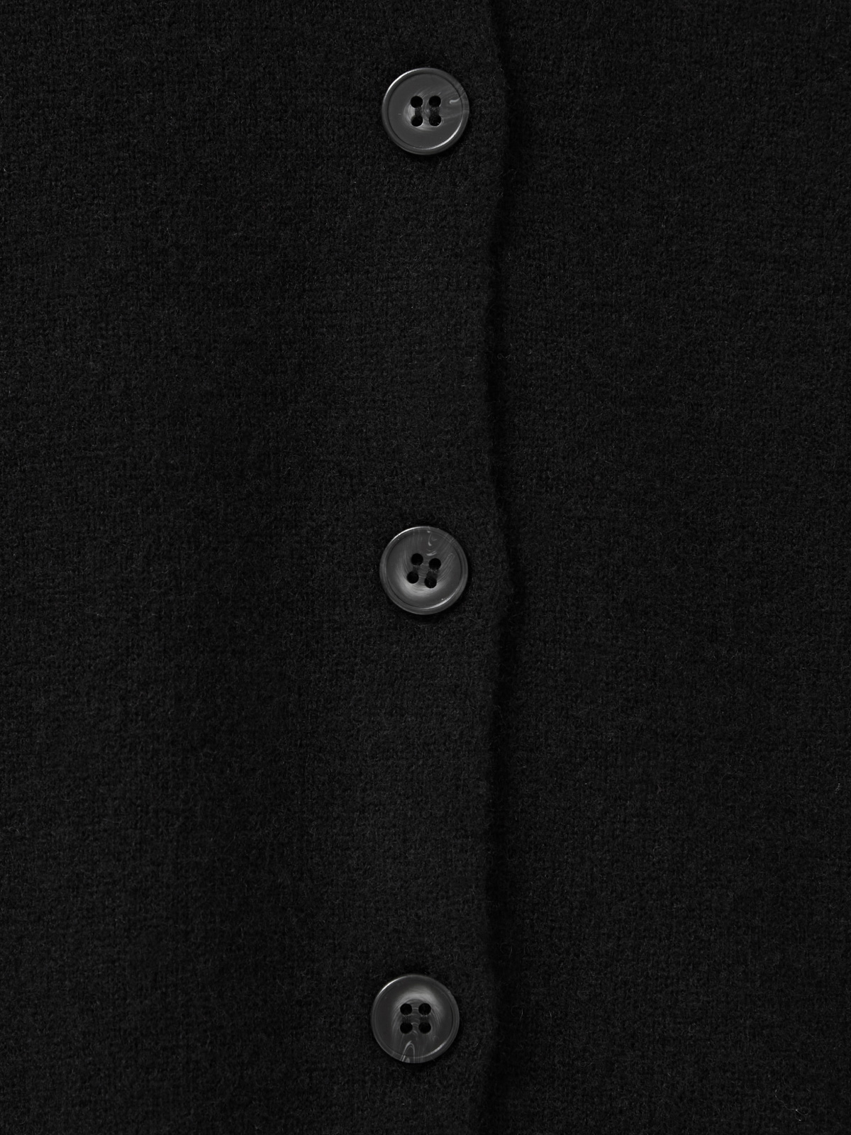 100%Merino Wool Basic Cardigan_Black100%메리노 울 베이직 가디건_블랙