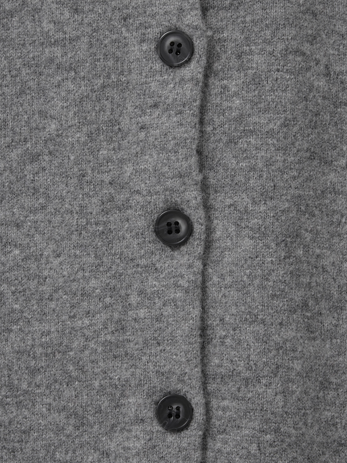 100%Merino Wool Basic Cardigan_Grey100%메리노 울 베이직 가디건_그레이
