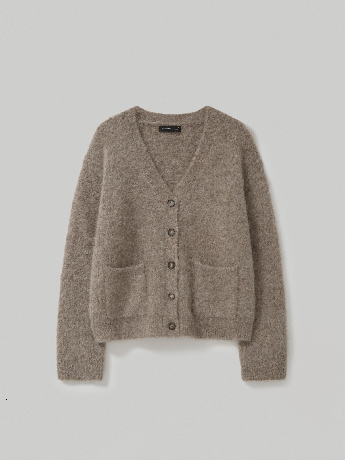 78% Alpaca Hairy Cardigan_Beige 78% 알파카 헤어리 가디건_베이지
