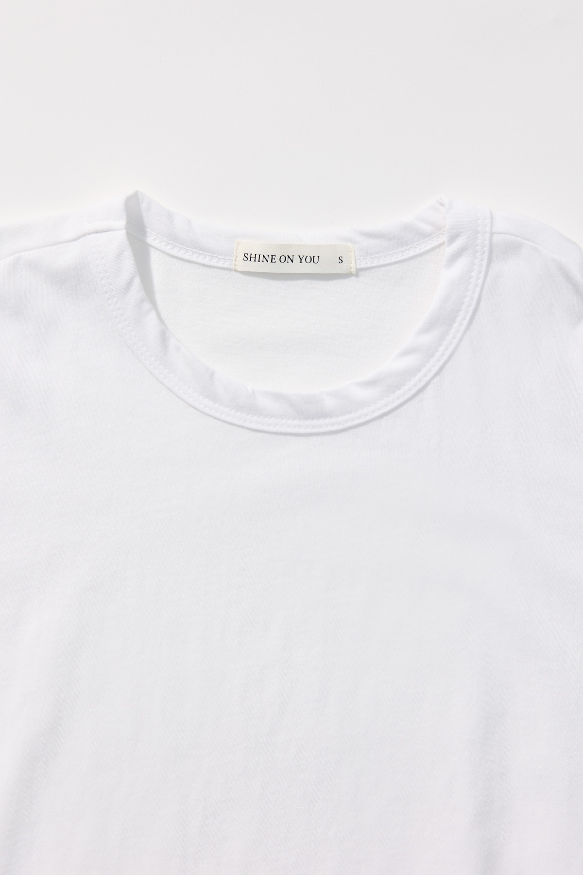 Cotton A-line Half Tee _ White