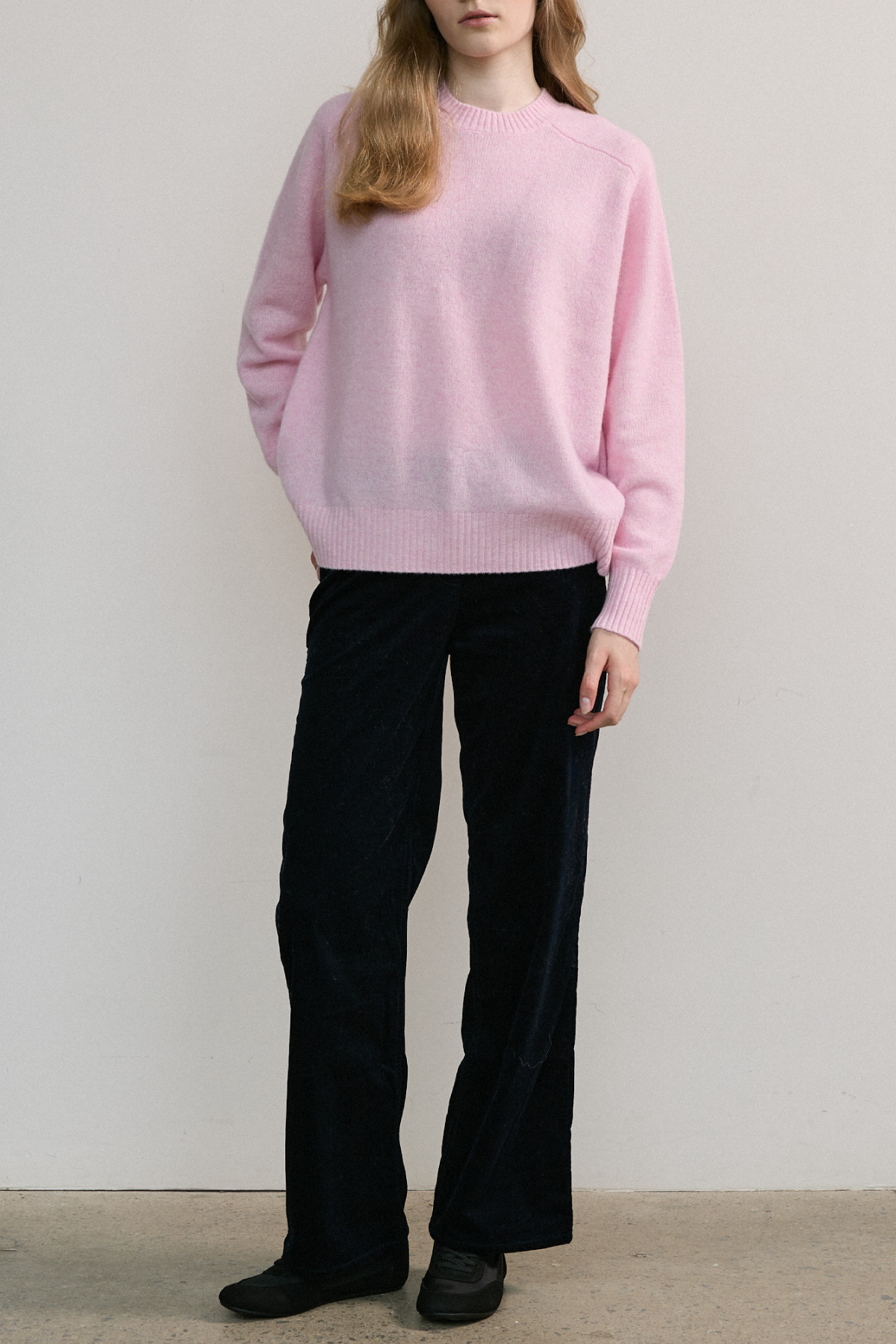 100%RWS Extrafine Merino Raglan Knit_Pink,Sky Blue,Ivory 100%RWS 엑스트라파인 메리노 나그랑 니트_핑크,스카이블루,아이보리