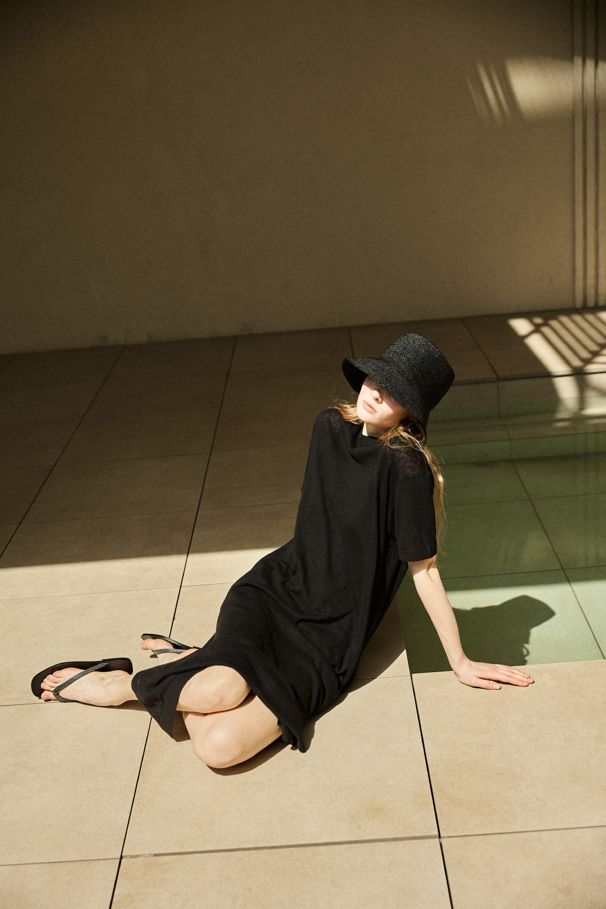 [PRE-Sales] Raffia Soft Bucket Hat _ Black