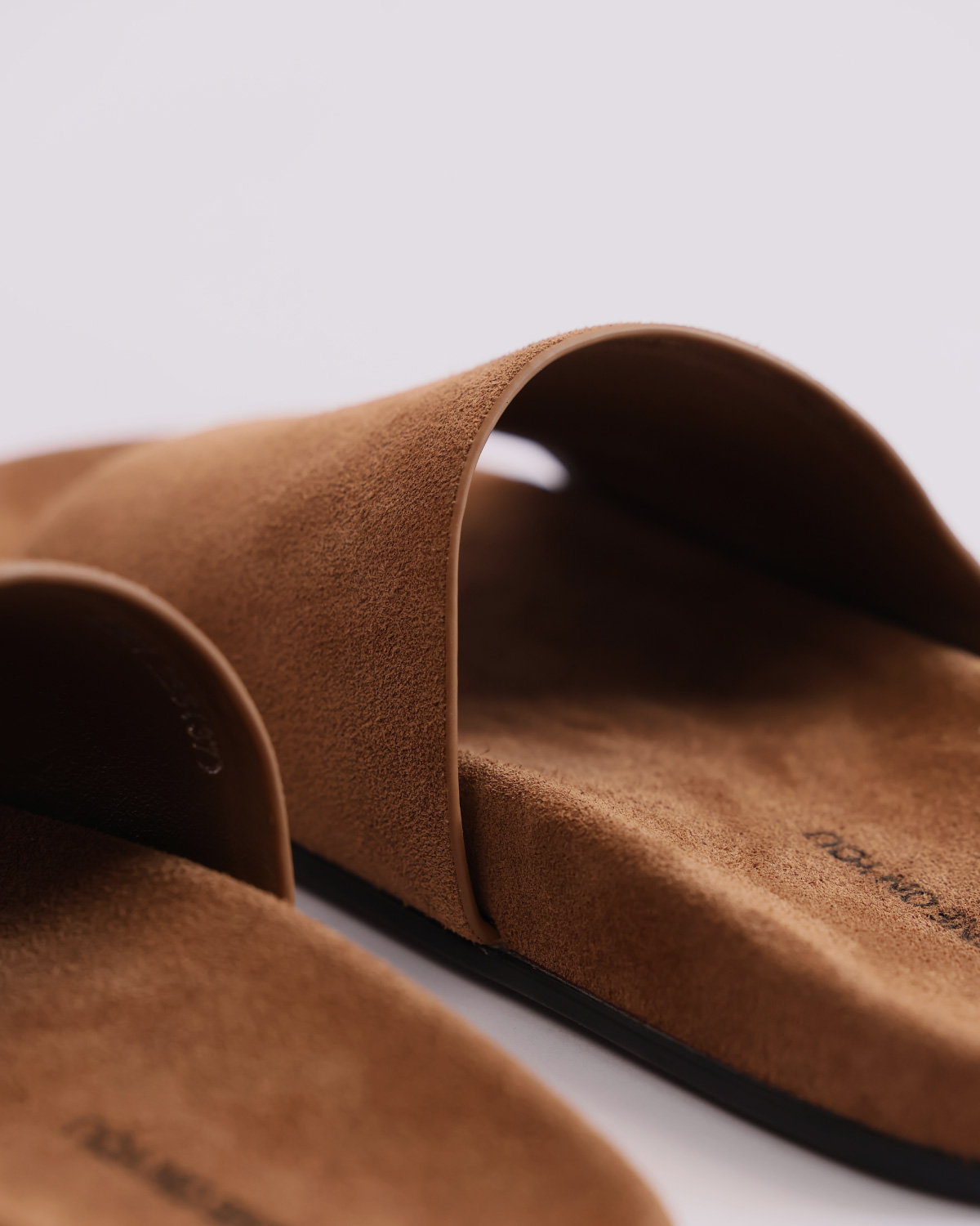Soft Leather Comfort Slide Sandals