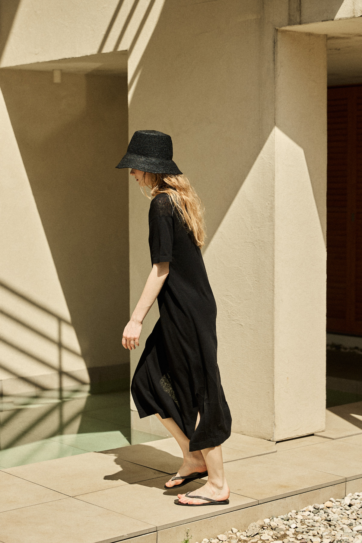 [PRE-Sales] Raffia Soft Bucket Hat _ Black