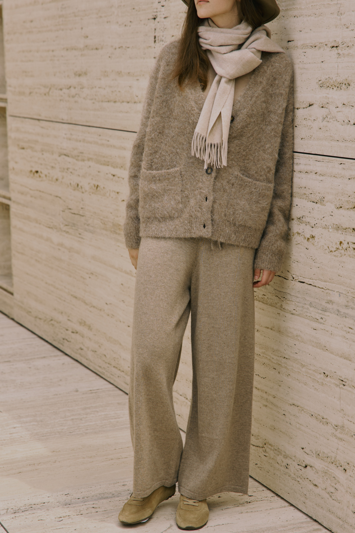 78% Alpaca Hairy Cardigan_Beige 78% 알파카 헤어리 가디건_베이지