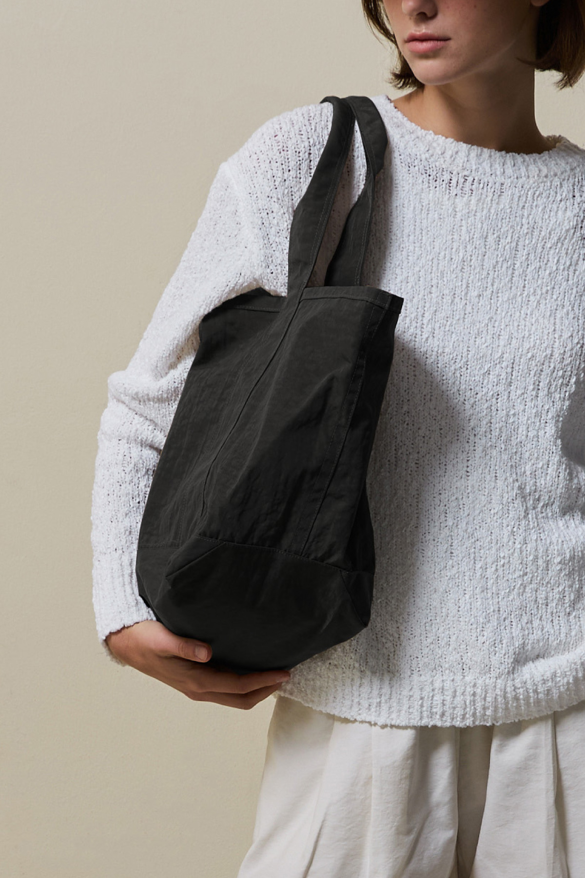 Lightweight Daily Tote Bag _ Deep Bronze Brown