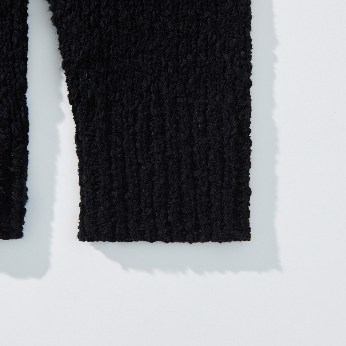Cotton Blend Loose Knit _ Soft Black