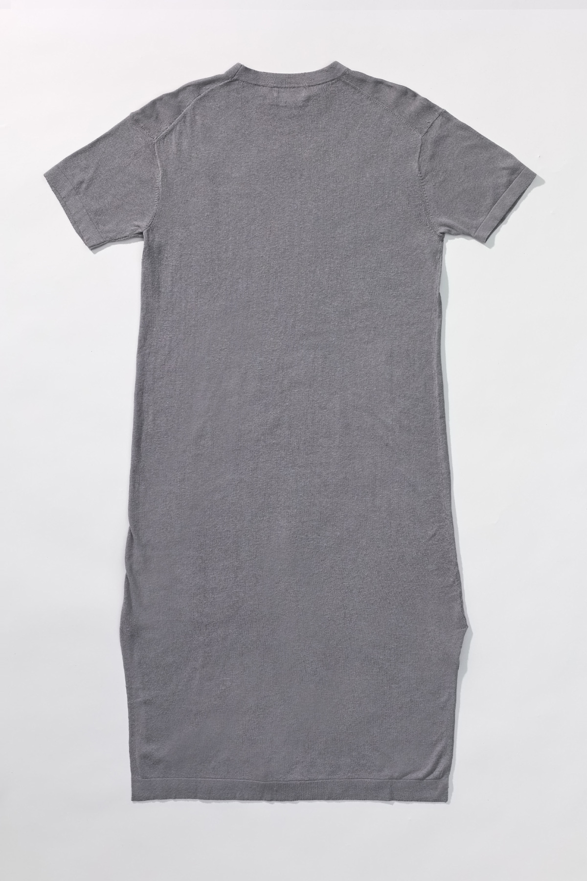 Linen Cotton Knit Long Dress (Slip Set) _ Cool Grey