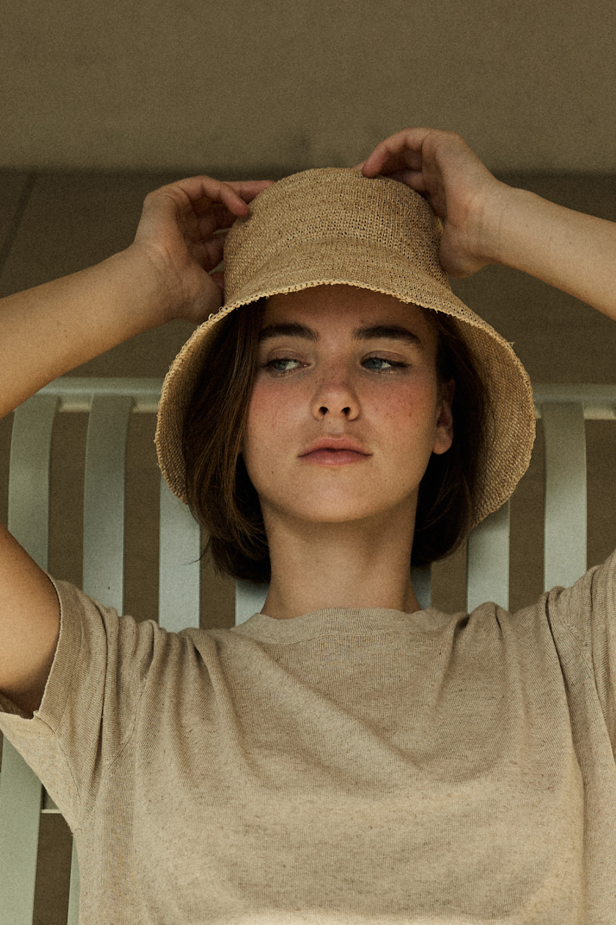 [PRE-Sales] Raffia Soft Bucket Hat _ Natural Beige