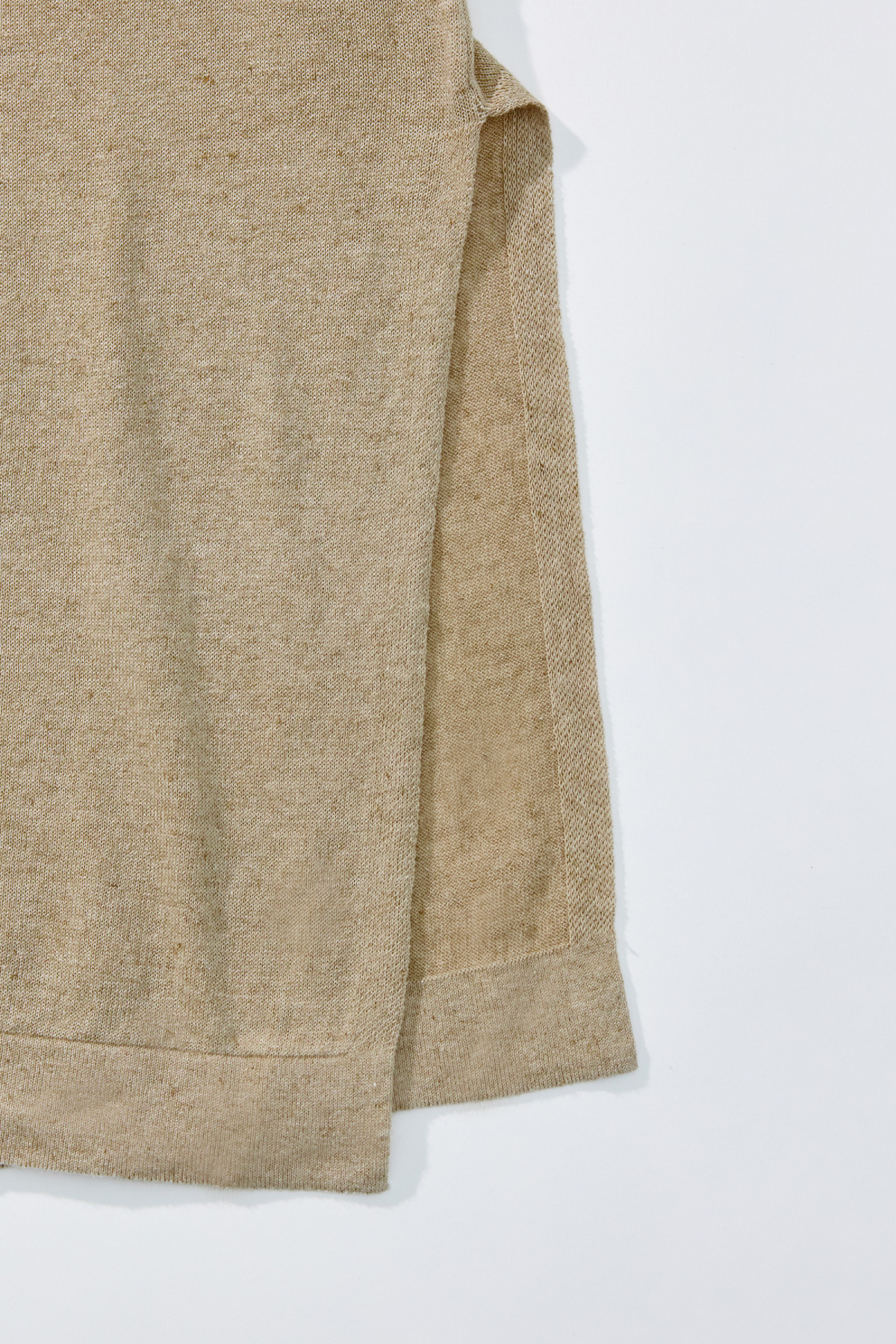 Linen Cotton Knit Long Dress (Slip Set) _ Sand Beige