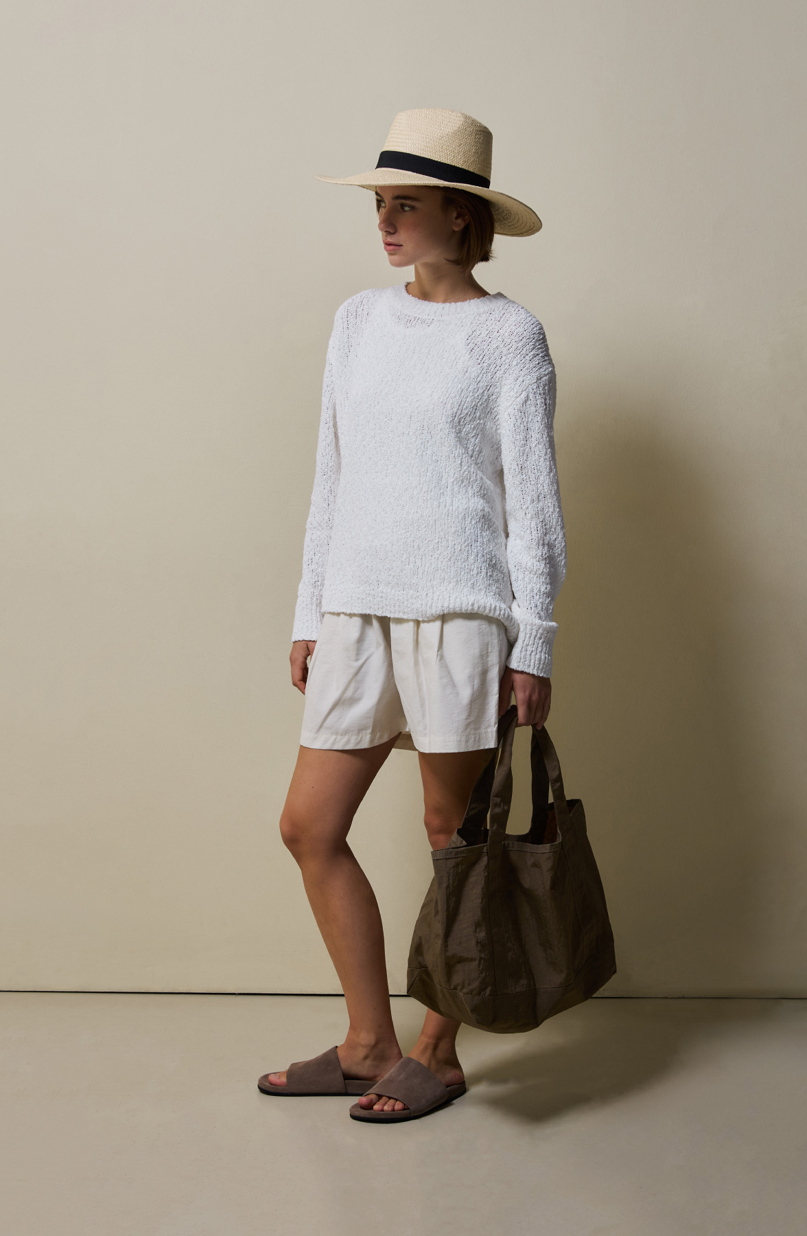 Lightweight Daily Tote Bag _ Deep Bronze Brown