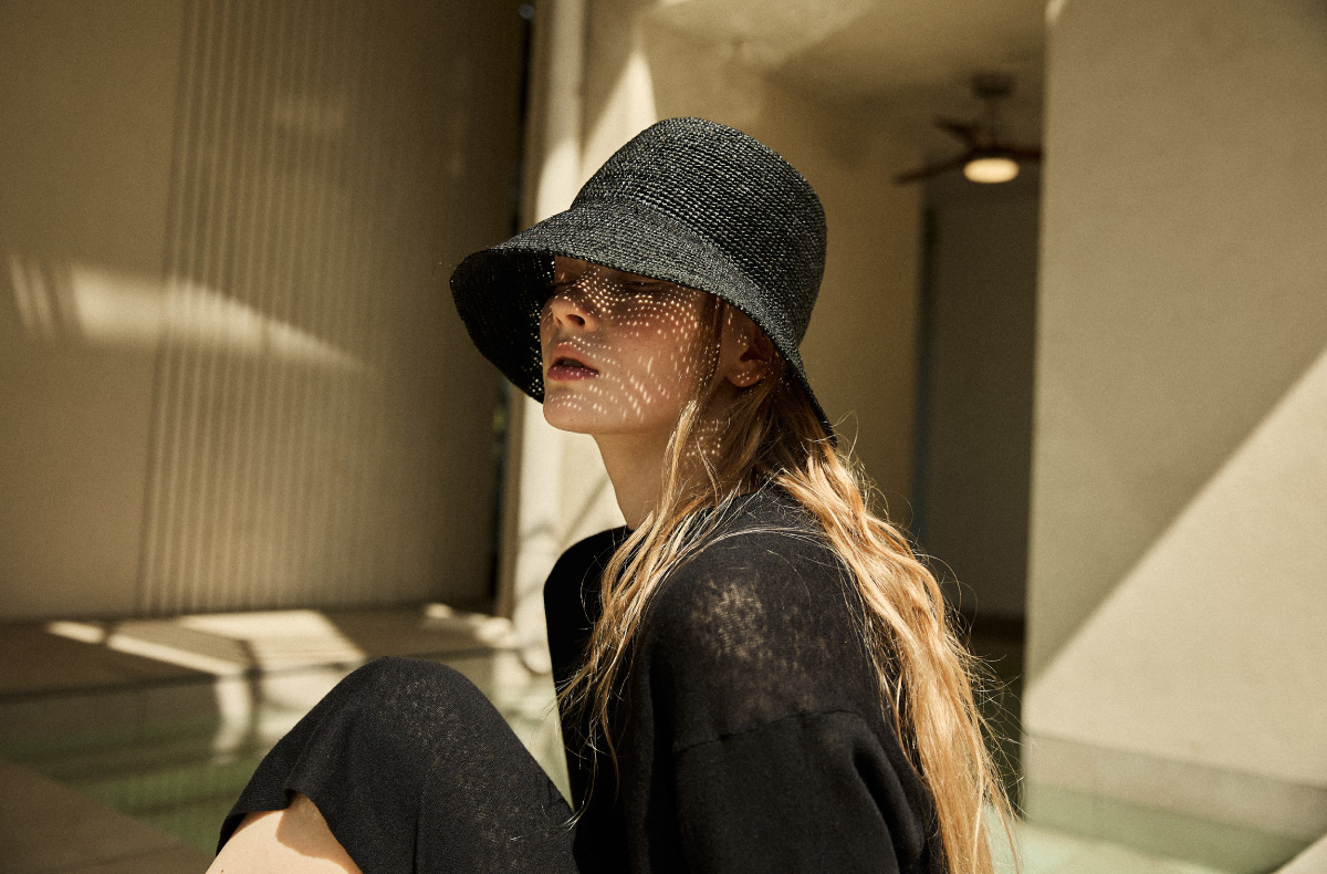 [PRE-Sales] Raffia Soft Bucket Hat _ Black