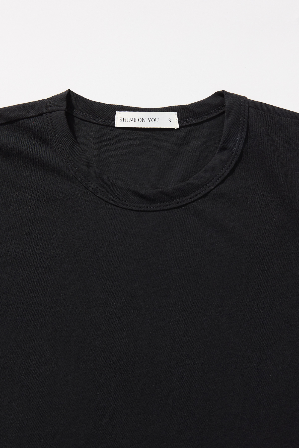 Cotton A-line Half Tee _ Black