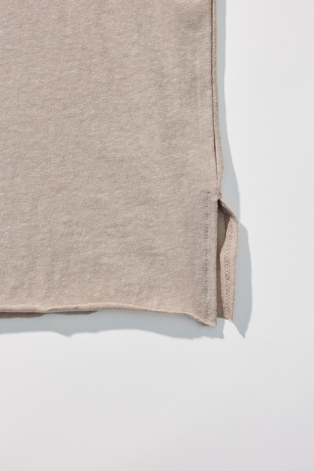 Cotton Jersey Collared T-Shirt _ Neutral Beige