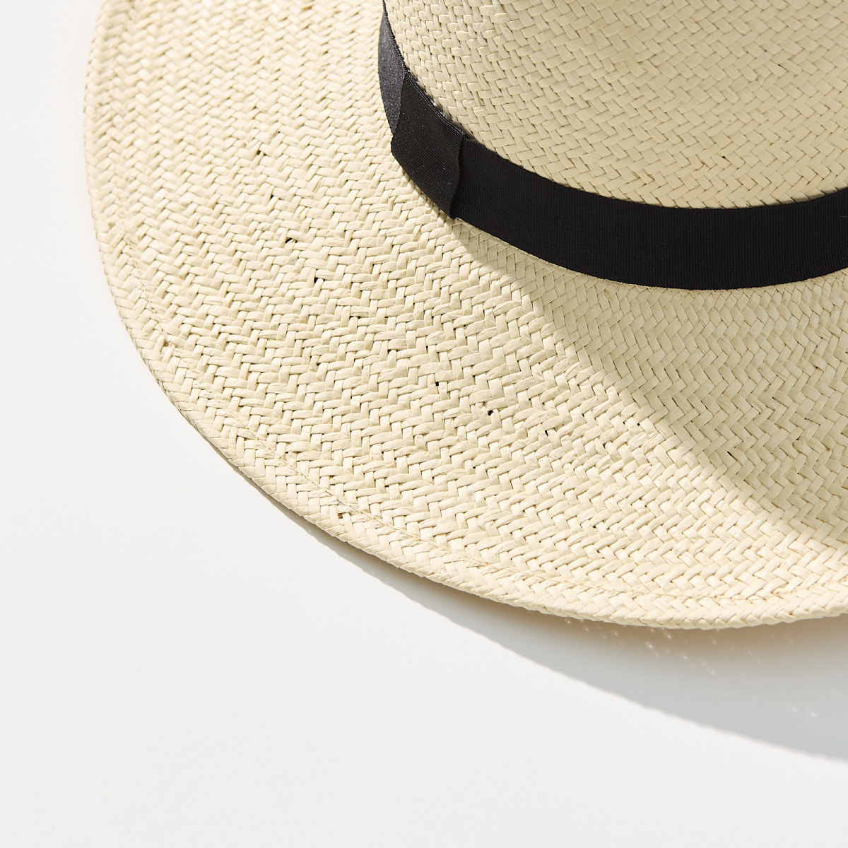 Natural Brim Straw Hat _ Creamy Ivory