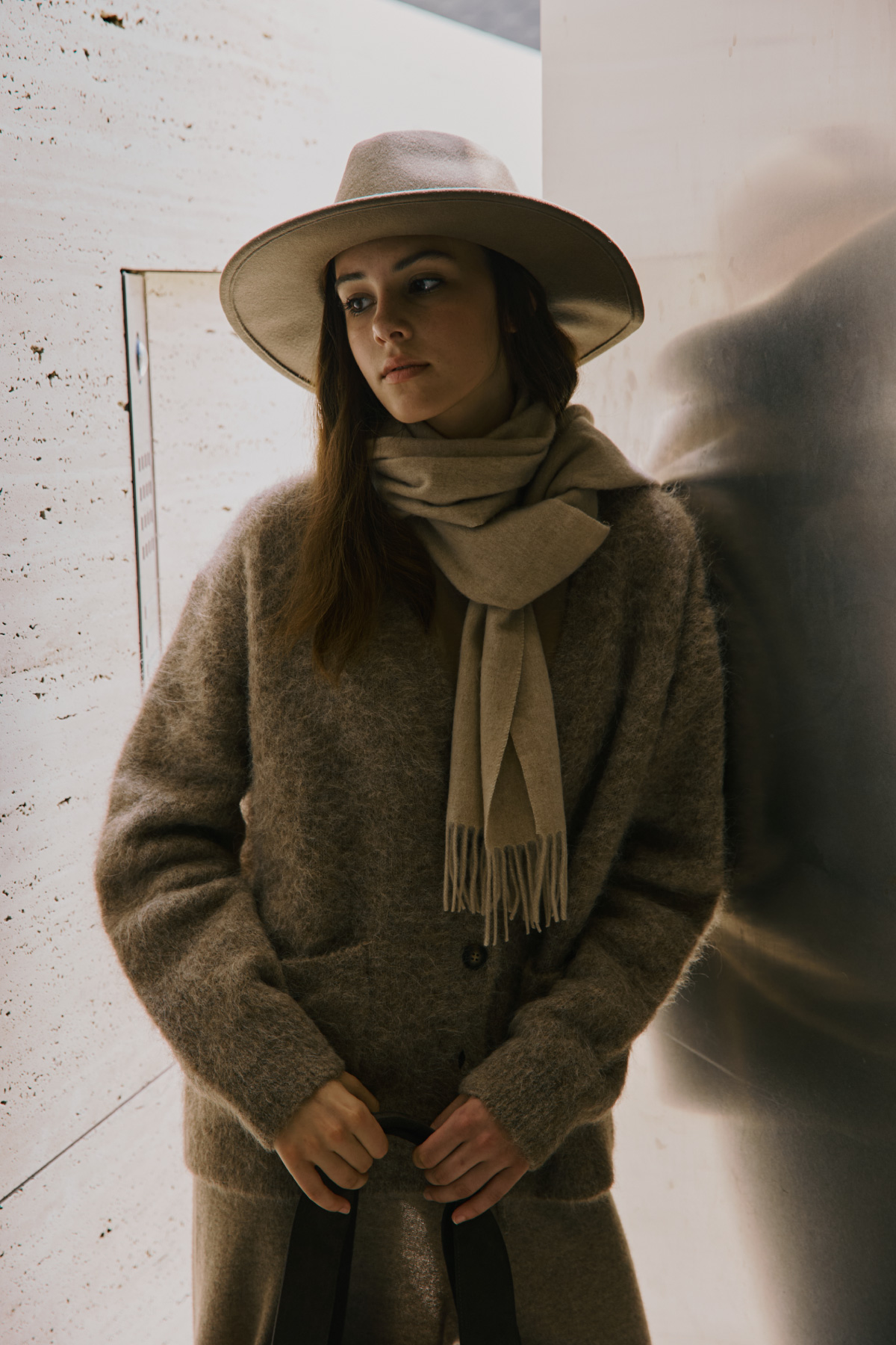 78% Alpaca Hairy Cardigan_Beige 78% 알파카 헤어리 가디건_베이지