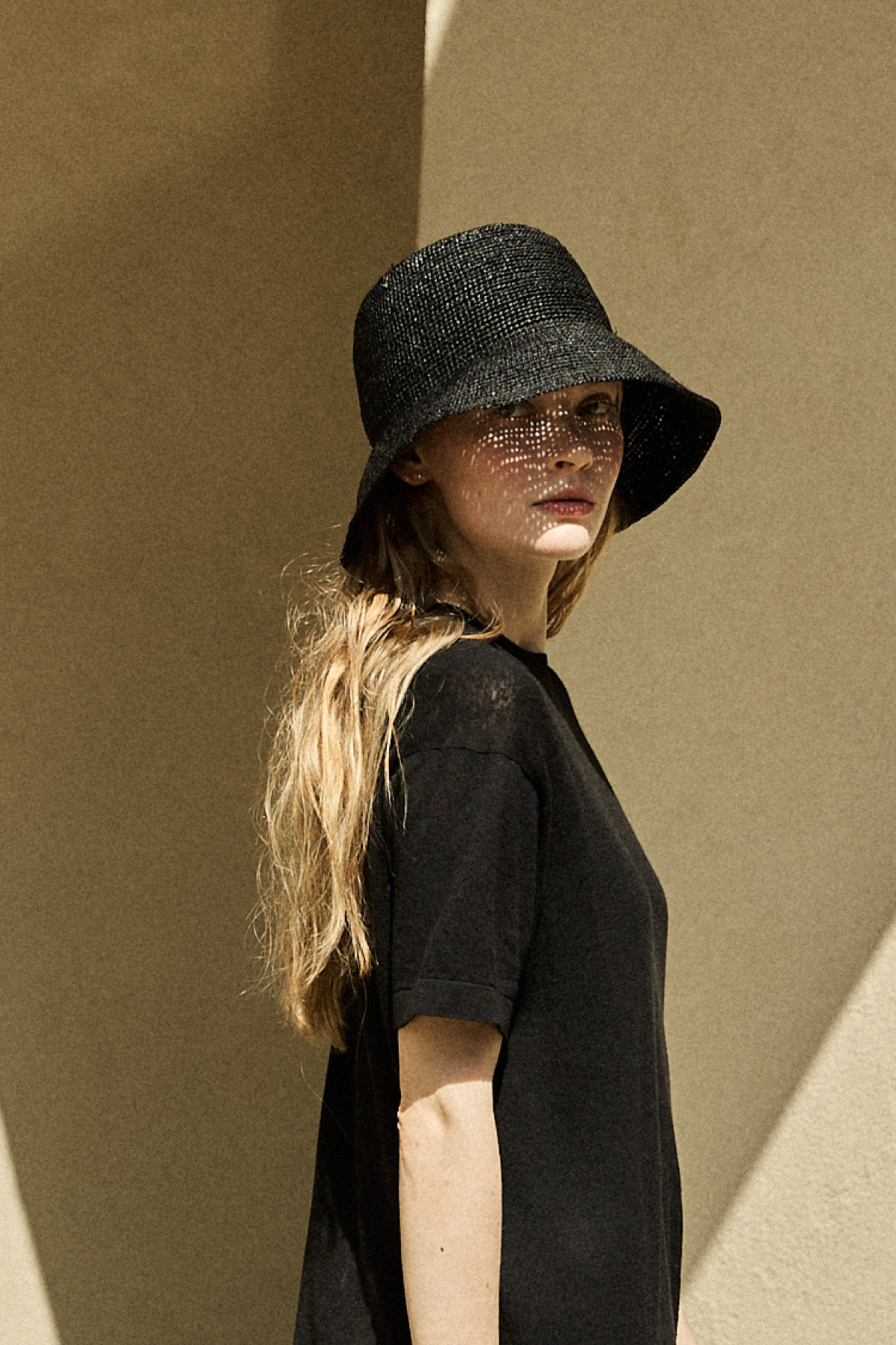 [PRE-Sales] Raffia Soft Bucket Hat _ Black