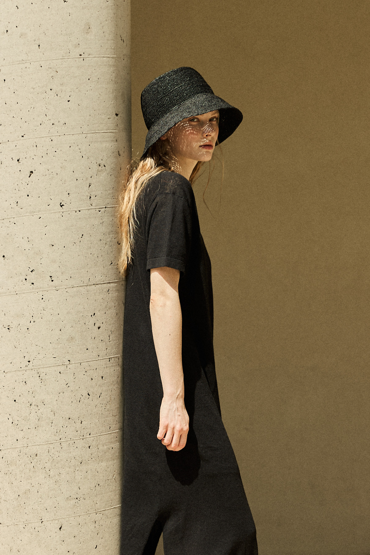 [PRE-Sales] Raffia Soft Bucket Hat _ Black