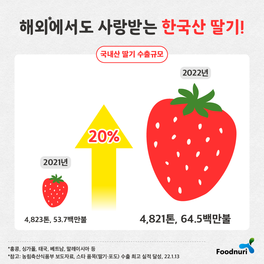 하얀딸기부터 대왕딸기까지, 딸기의 변신! : 재단법인 광주남구로컬푸드센터