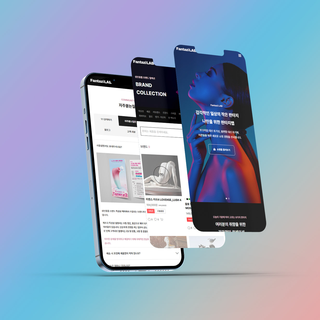 성인생활용품 사이트 제작 업체