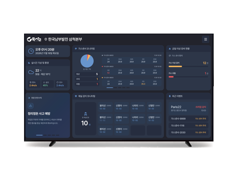 무사고 안전 TV