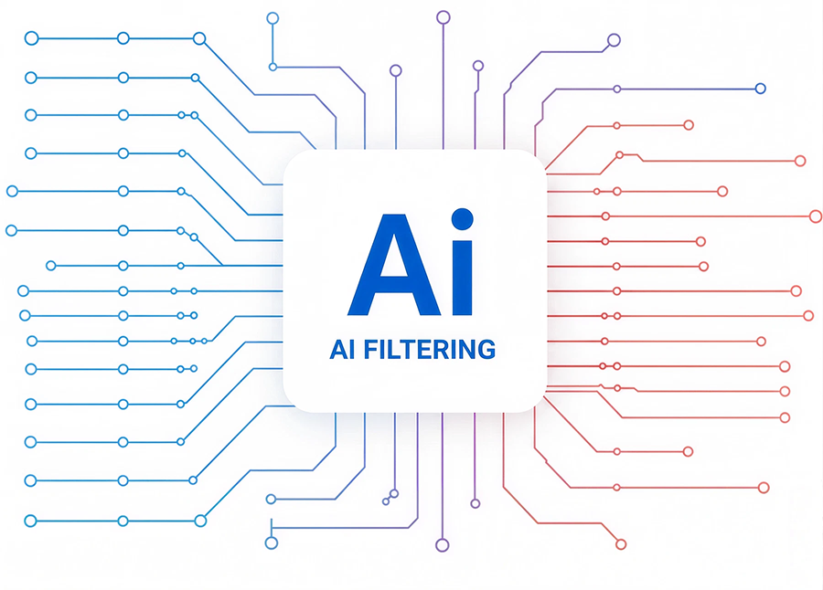 AI 필터링 핵심 기능 이미지
