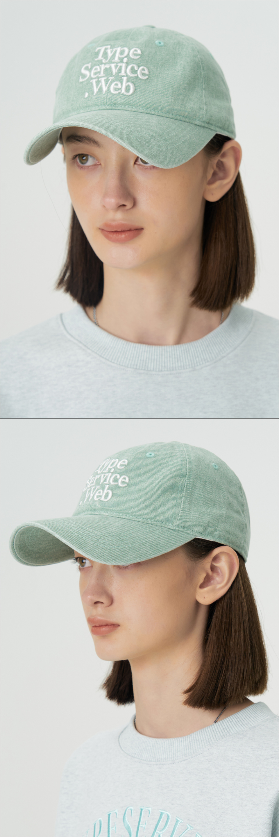●typeservice● Typeservice Web Cap Light Green COTA01LGF Web Cap - 타입서비스