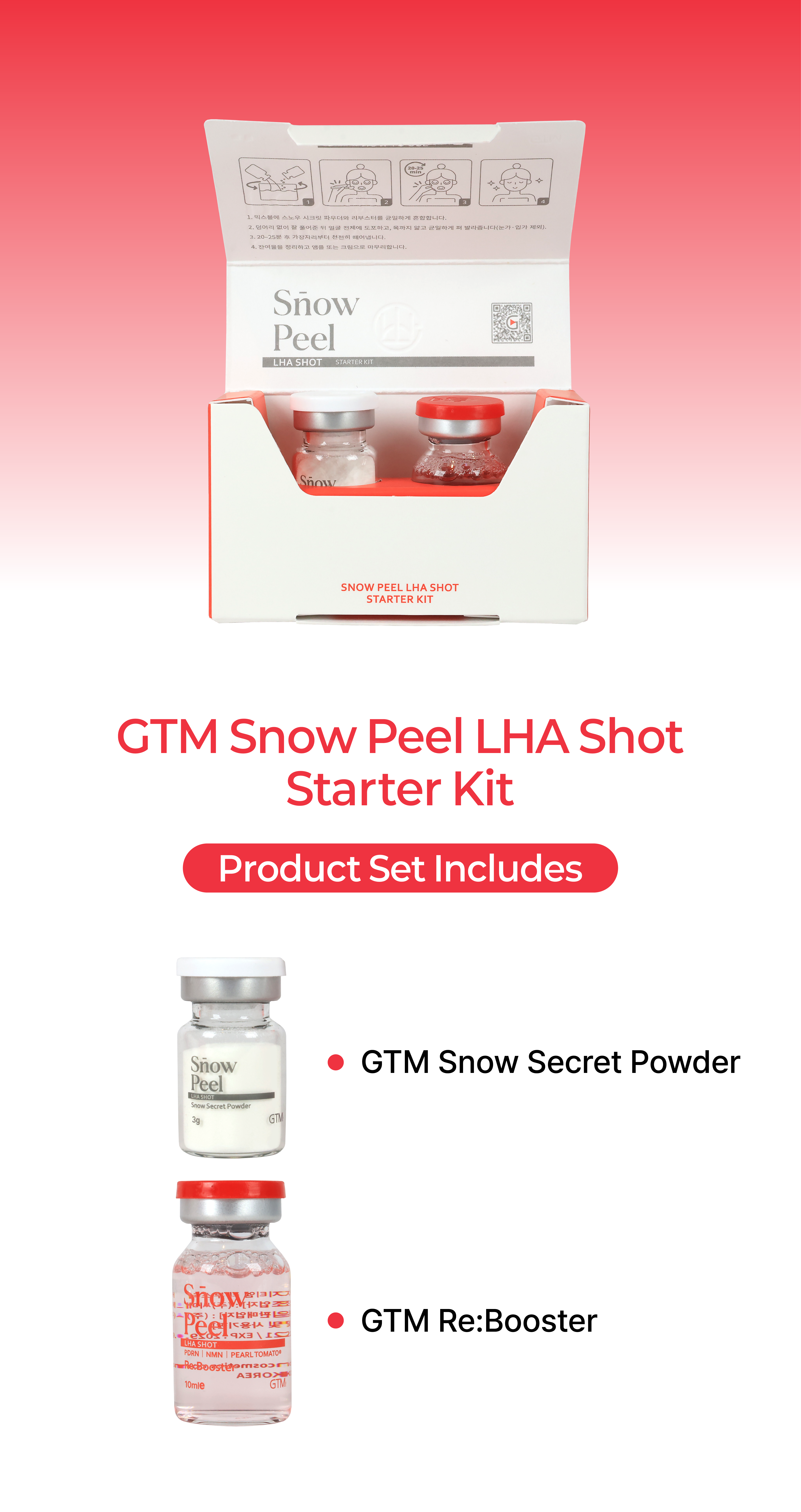 GTM SNOW PEEL LHA SHOT STARTER KIT