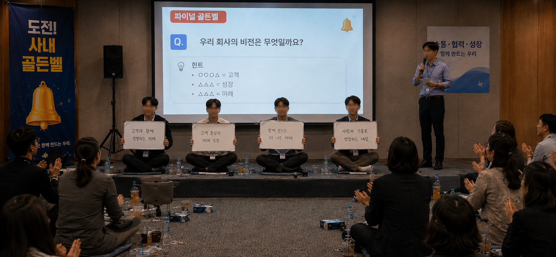 사내 골든벨 파이널 결승과 시상 마무리 모습