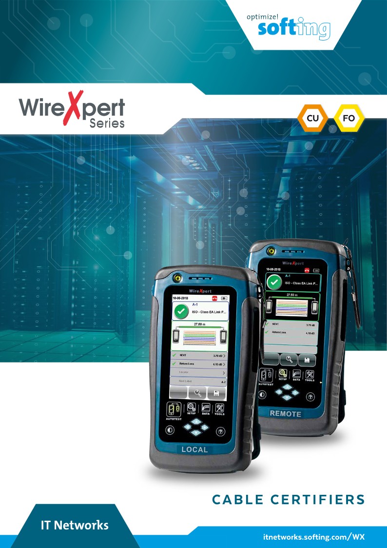 WireXpert 4500 정보통신설비 점검 케이블 통합 측정기