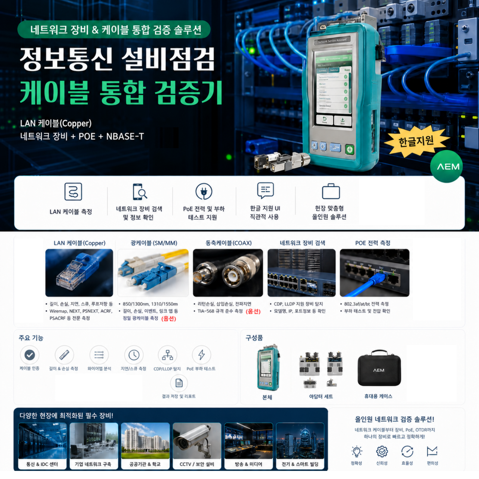 NSA, 네트워크, LAN 케이블 분석기