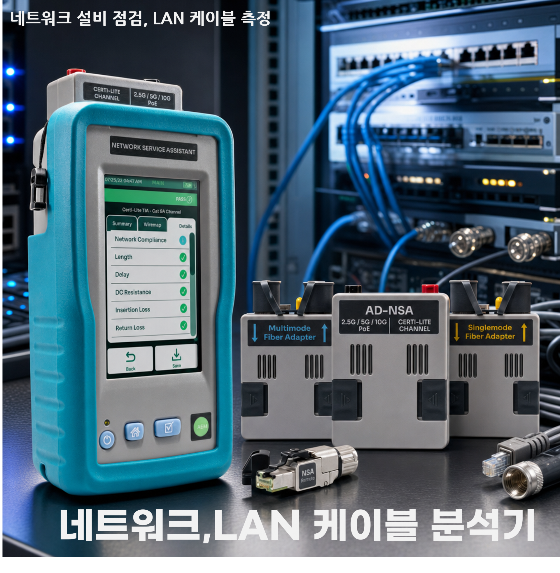 NSA, 네트워크, LAN 케이블 분석기